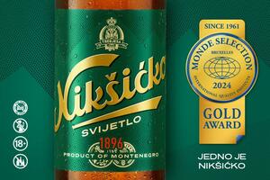 Nikšićko pivo dobilo prestižnu zlatnu medalju Monde Selection