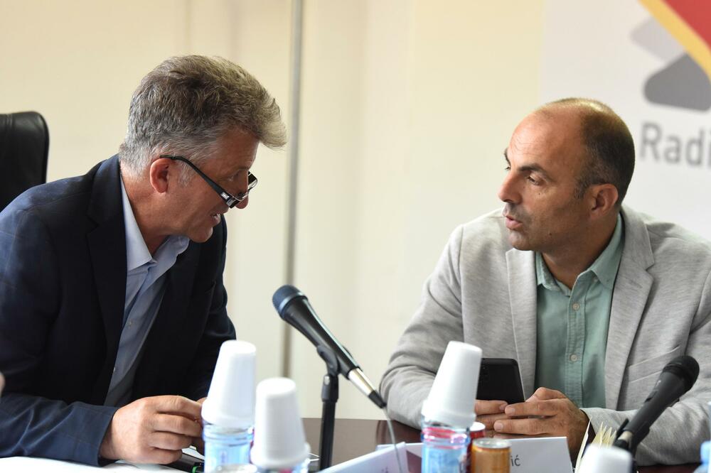 President of the Council Drljević and Raonic, Photo: BORIS PEJOVIC