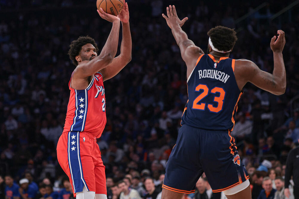 Embid na utakmici sa Njujorkom, Foto: Reuters