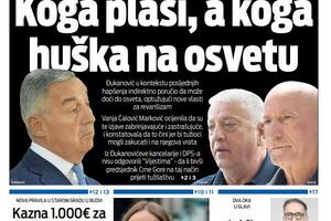 The front page of "Vijesti" for Wednesday, April 24