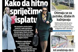 The front page of "Vijesti" for April 25, 2024