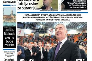 Naslovna strana "Vijesti" za 26. april 2024.