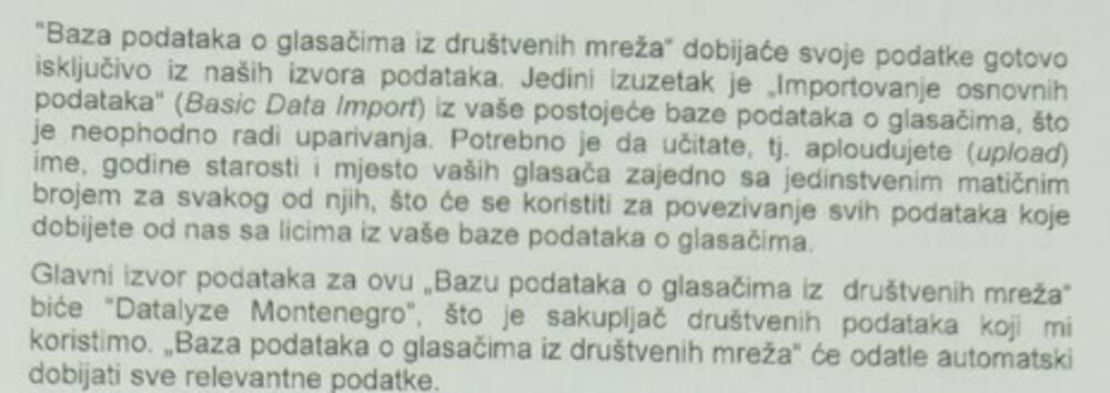 Dio iz ugovora DPS-a i mađarske firme