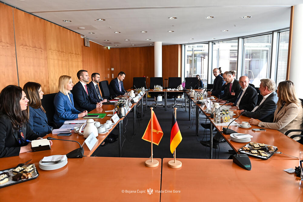 Spajić sa predstavnicima Odbora za EU poslove Bundestaga, Foto: Bojana Ćupić/Vlada Crne Gore