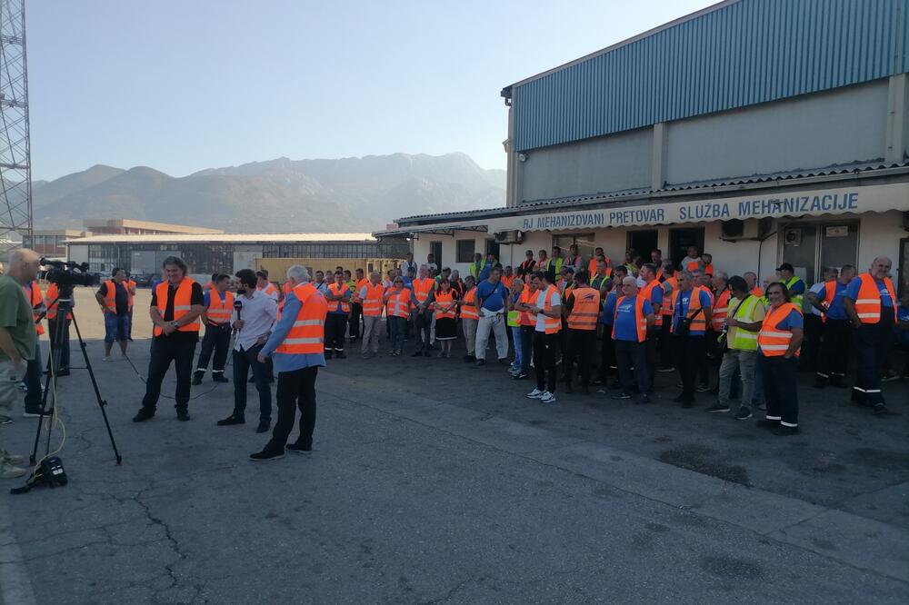 From last year's warning strike of employees in "Port of Adria", Photo: Union