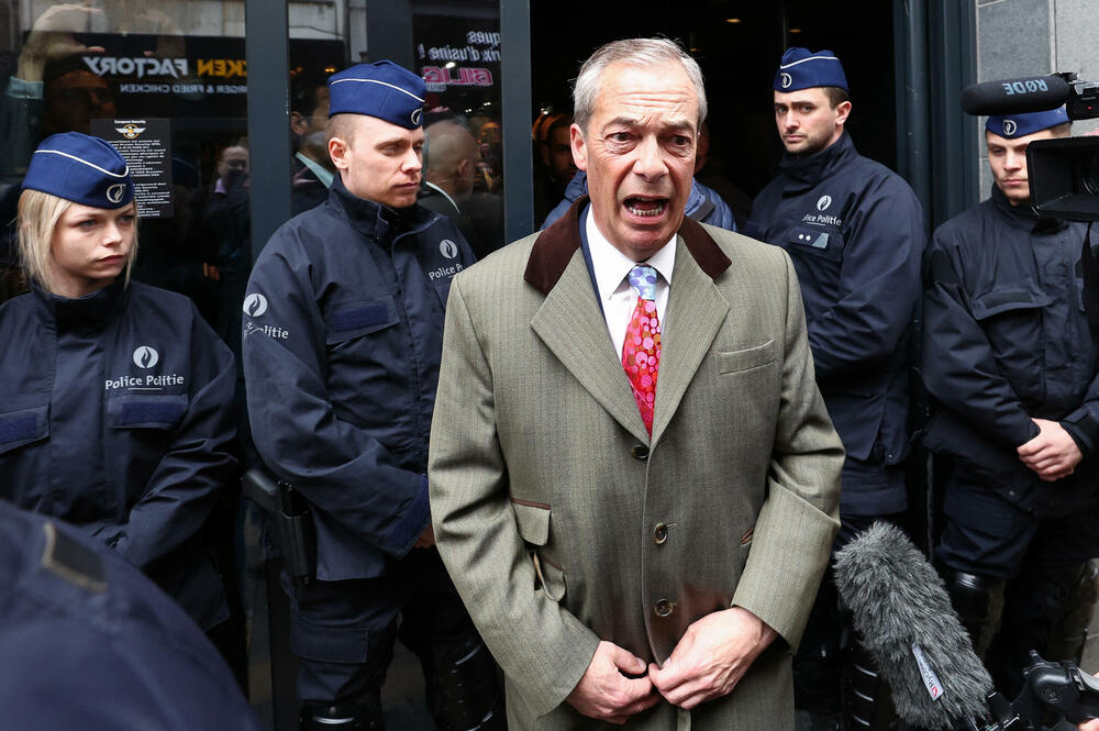Nigel Farage was one of the participants of the Conservative Conference in Brussels