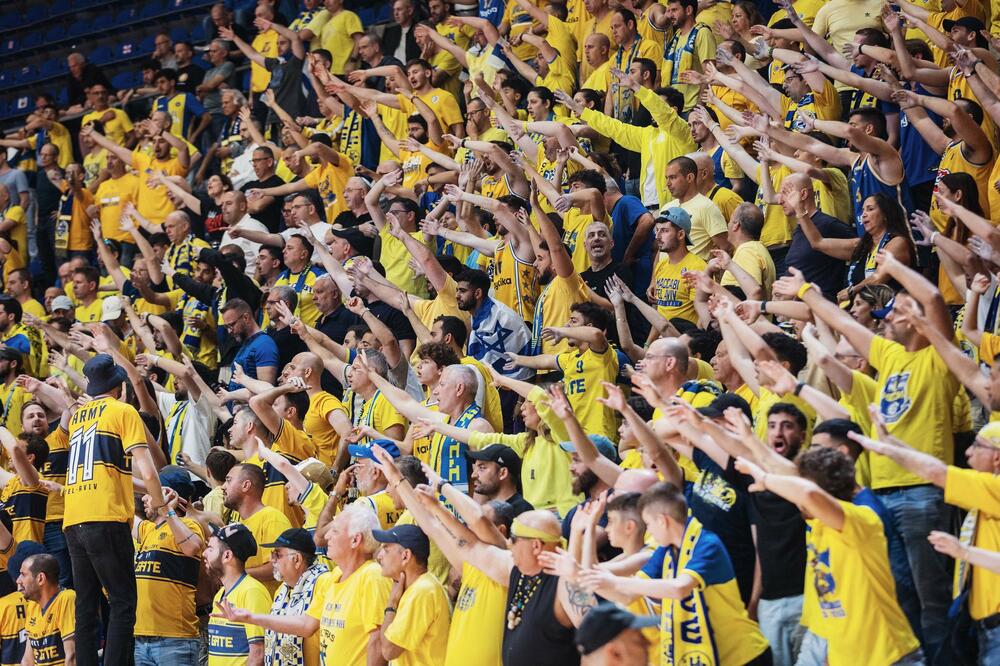 Navijači Makabija u Beogradu, Foto: Maccabi Tel Aviv BC