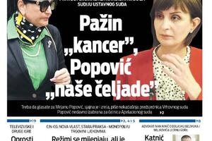 The front page of the holiday double issue of "Vijesti"