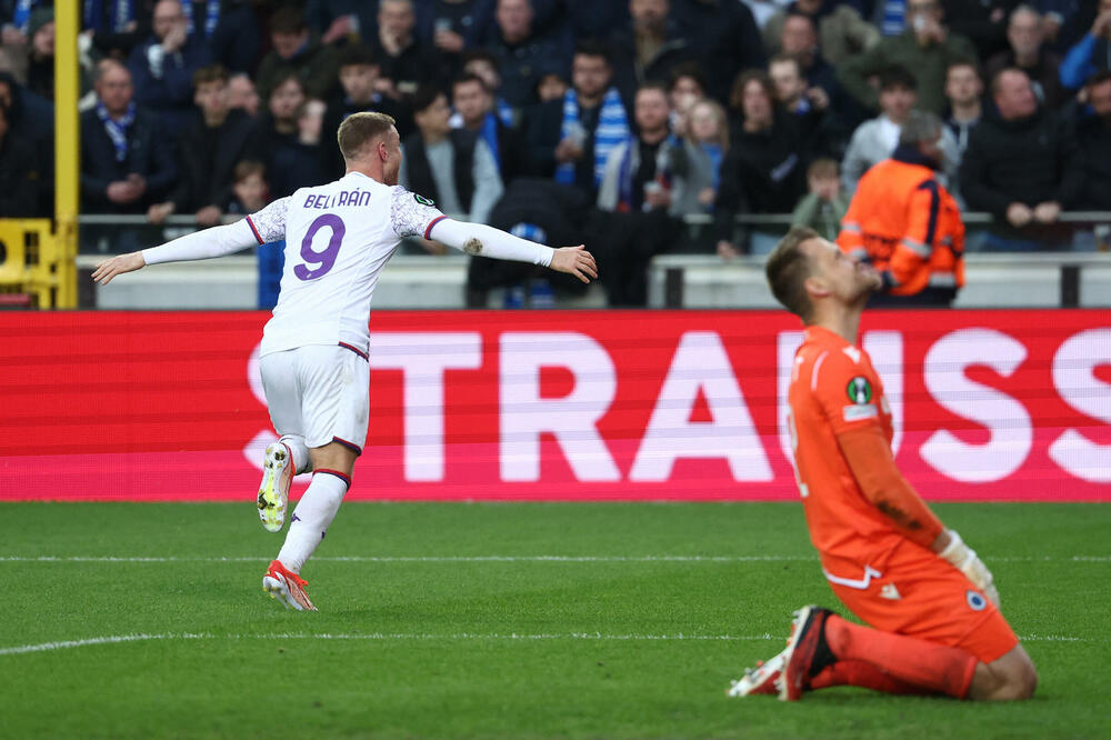 Heroj "viole": Lukas Beltran slavi gol za prolazak u finale, Foto: Reuters