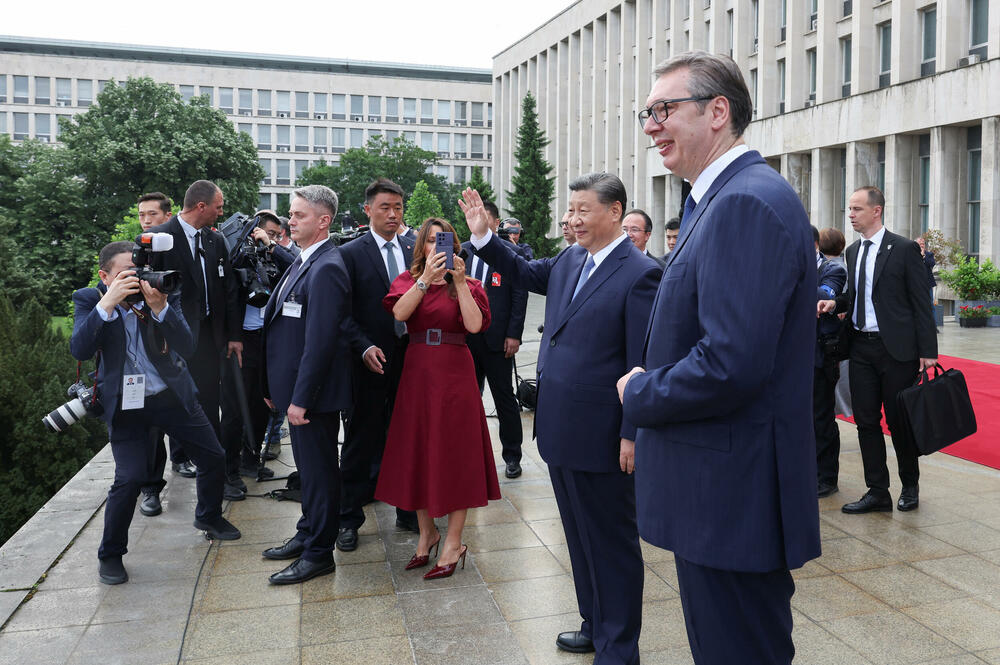 Si Đinping i Aleksandar Vučić u srijedu u Beogradu