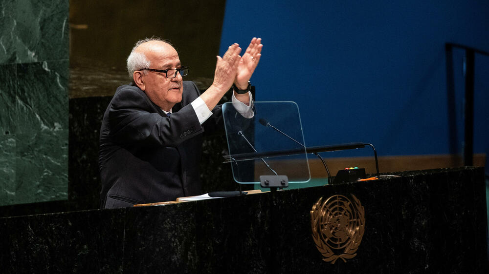 Palestinski predstavnik u UN Rijad Mansur