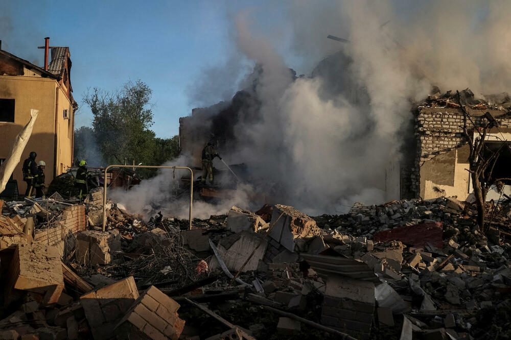 Detalj nakon ruskog napada na Harkov, Foto: Reuters