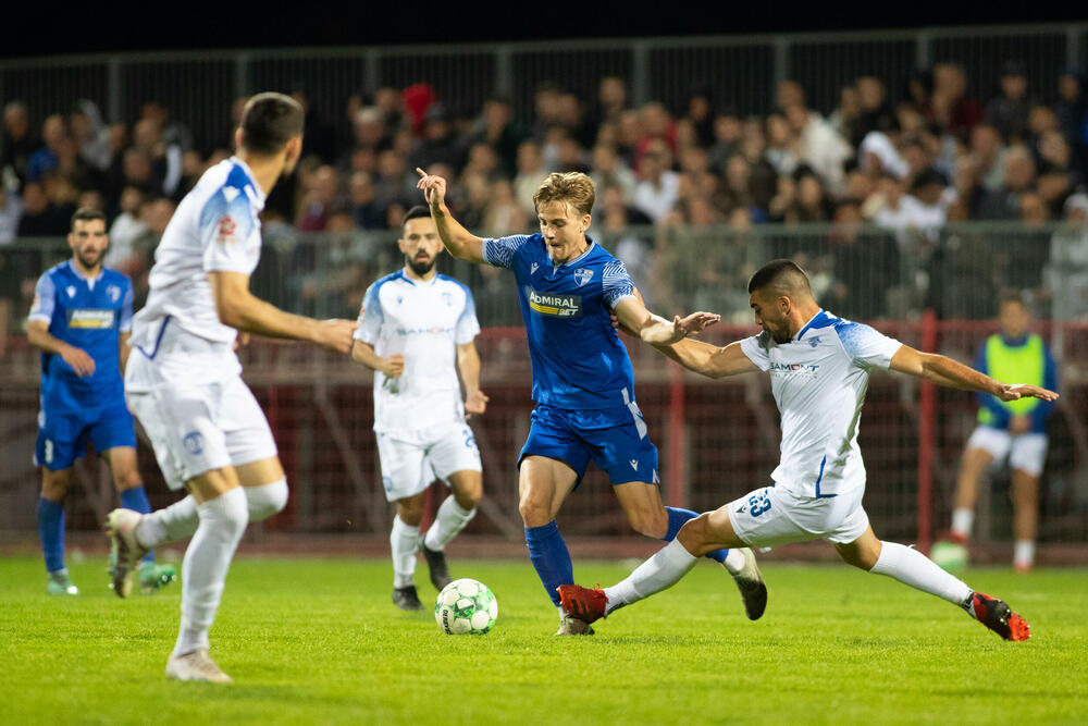 Andrej Bajović (Dečić) na meču protiv Jezera