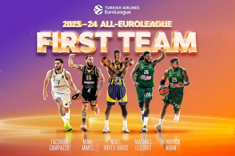 Članovi idealne petorke, Foto: Euroleague.net