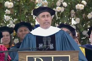 Jerry Seinfeld received an honorary degree, students chanted...