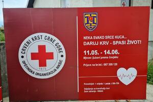 Akcija dobrovoljnog davanja krvi u Nikšiću trajaće do 14. juna