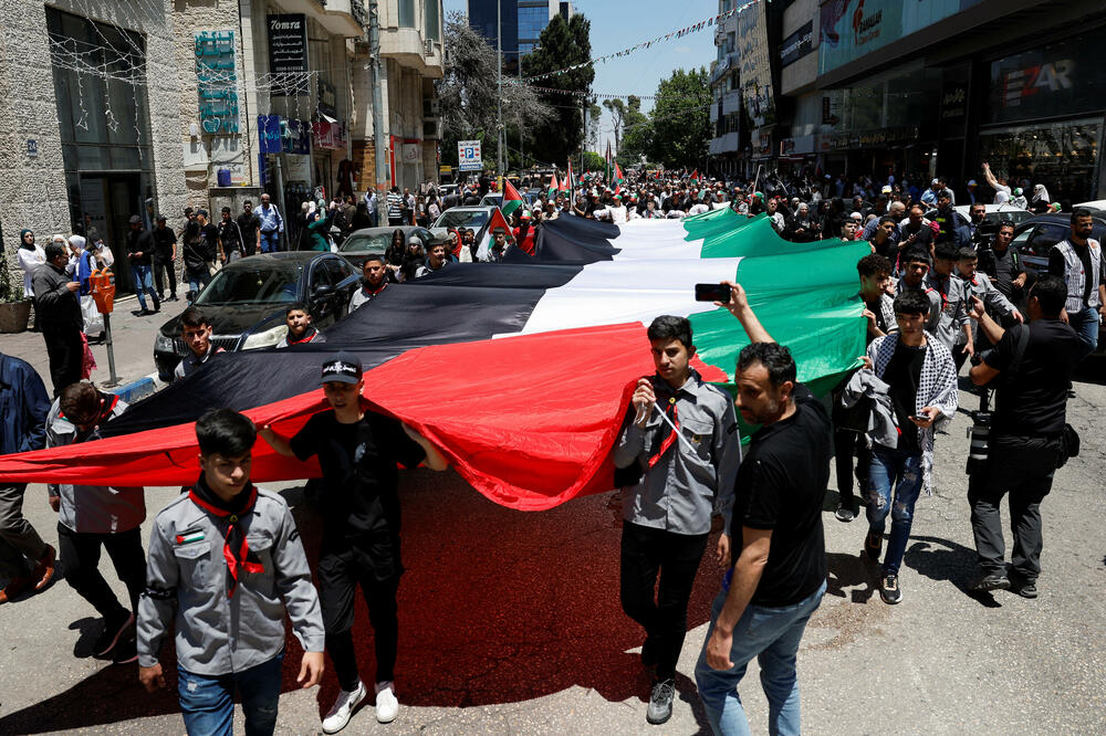 Sa marša povodom godišnjice Nakbe, Foto: Reuters
