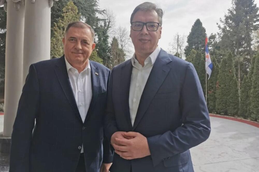 Dodik i Vučić, Foto: Instagram/buducnostsrbijeav