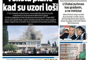 Naslovna strana Vijesti za subotu 18. maj