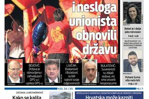 Naslovna strana "Vijesti" za 21. i 22. maj 2024.