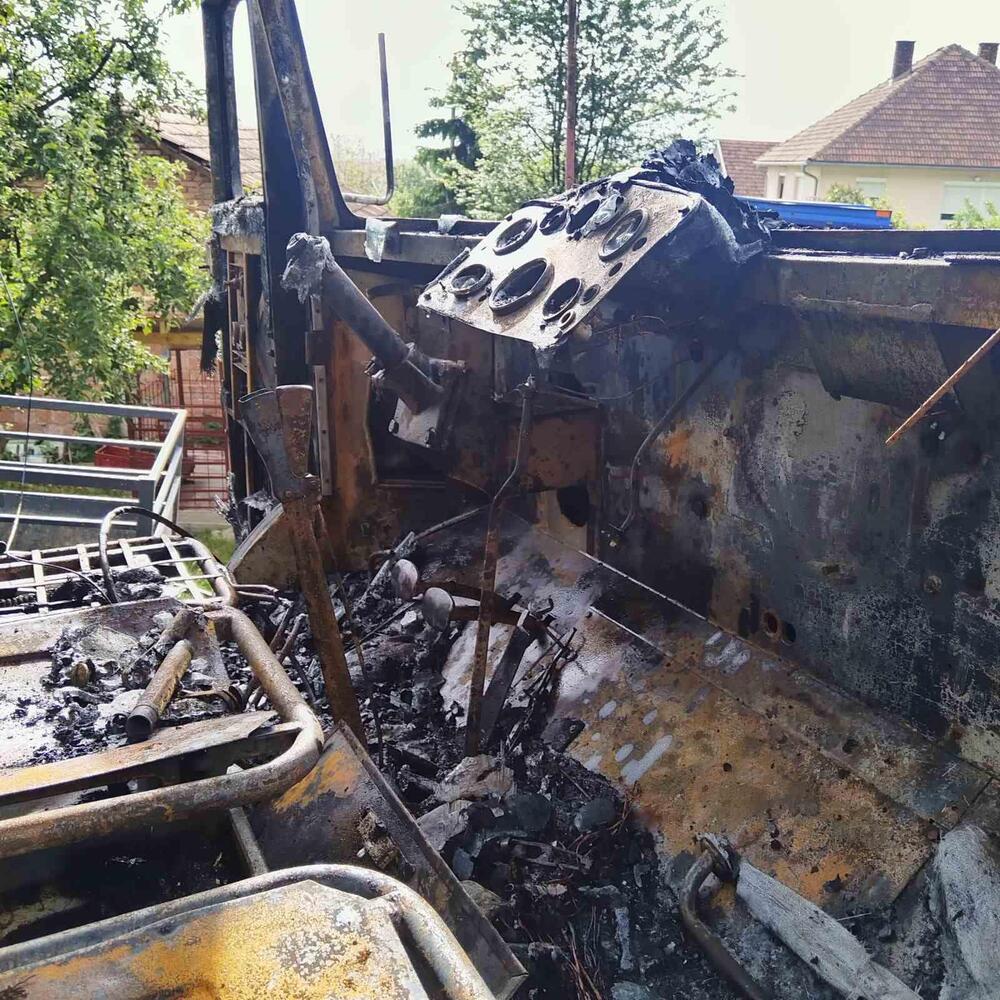 zapaljeni kamion Uprava za gazdovanje šumama