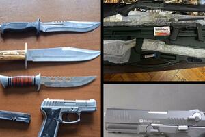 U Bijelom Polju zaplijenjeni pištolji, puške, municija, noževi i...