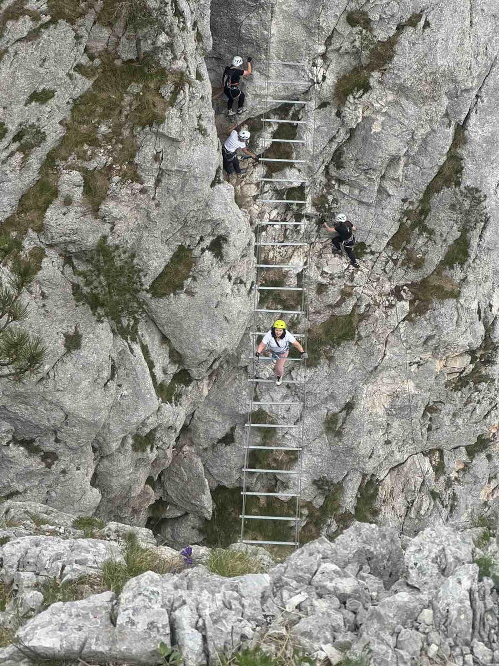 Za Vesnu, ova ferata teža je od dvije u Crnoj Gori