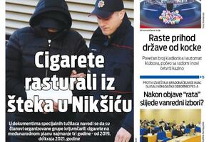 Naslovna strana "Vijesti" za 29. maj 2024.