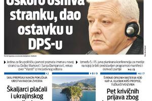 Naslovna strana "Vijesti" za 3. jun 2024.