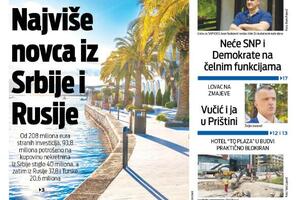 Naslovna strana "Vijesti" za 4. jun 2024.