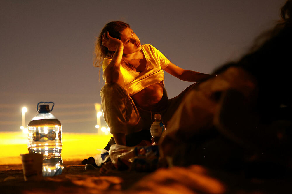 Antonela, migrantkinja iz Venecuele koja je u osmom mjesecu trudnoće na granici između Mekiska i SAD, Foto: Reuters