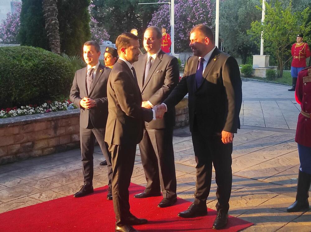 <p>Obraćajući se gostima, predsjednik Vlade je kazao da je integracija u NATO prije sedam godina značila i usvajanje i primjenu vrijednosti i principa koje baštini Alijansa, odnosno potvrdu da je Crna Gora dostigla propisane standarde pridruživši se savezu najrazvijenih zemalja, te da danas slijedi tada trasiran razvojni put i stoji pred vratima Evropske unije</p>