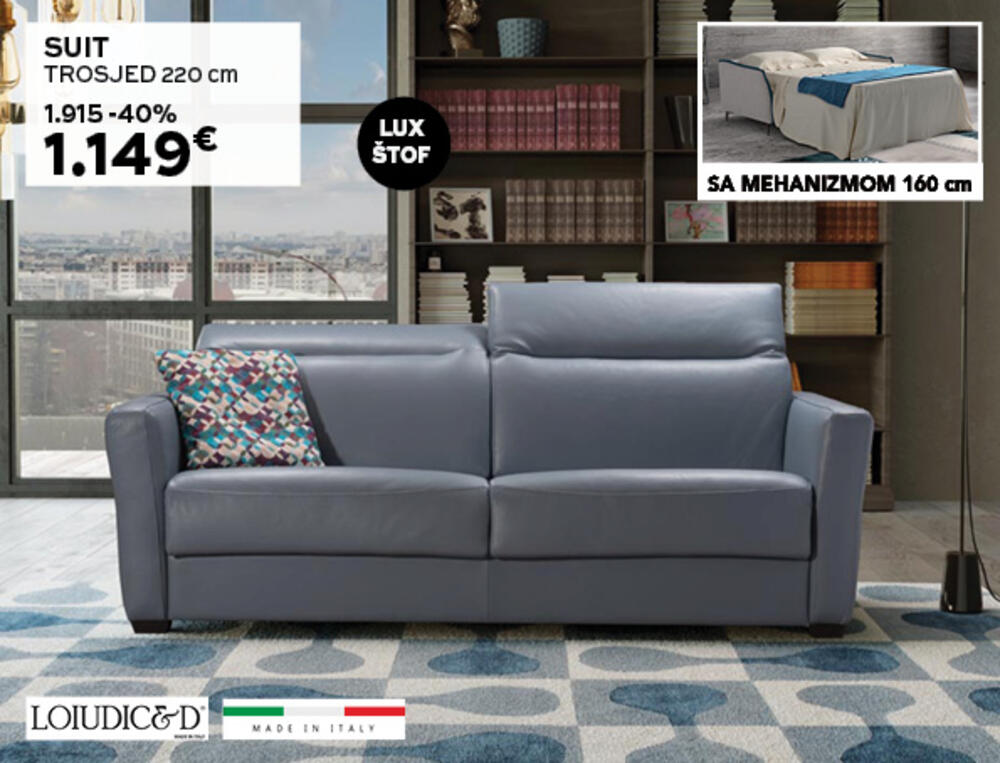 <p>Pozivamo vas da nas posjetite u našim salonima u Donjoj Gorici i Radanovićima, obećavamo da ćete se prijatno iznenaditi!!!<a href="https://www.eurocasa.me/files/katalozi/pdf/1717681148-Katalog%20EURO%20CASA%202024.pdf"> </a></p>