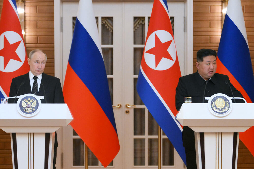 Vladimir Putin i Kim Džong Un, Foto: REUTERS