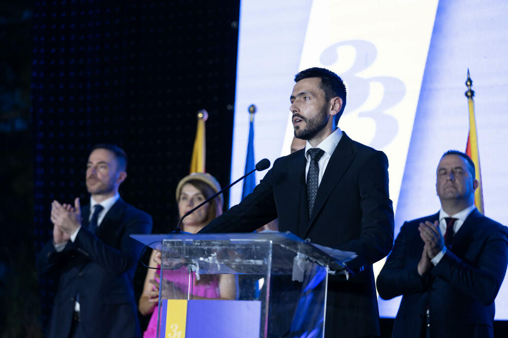 Živković se obraća prisutnima, Foto: DPS