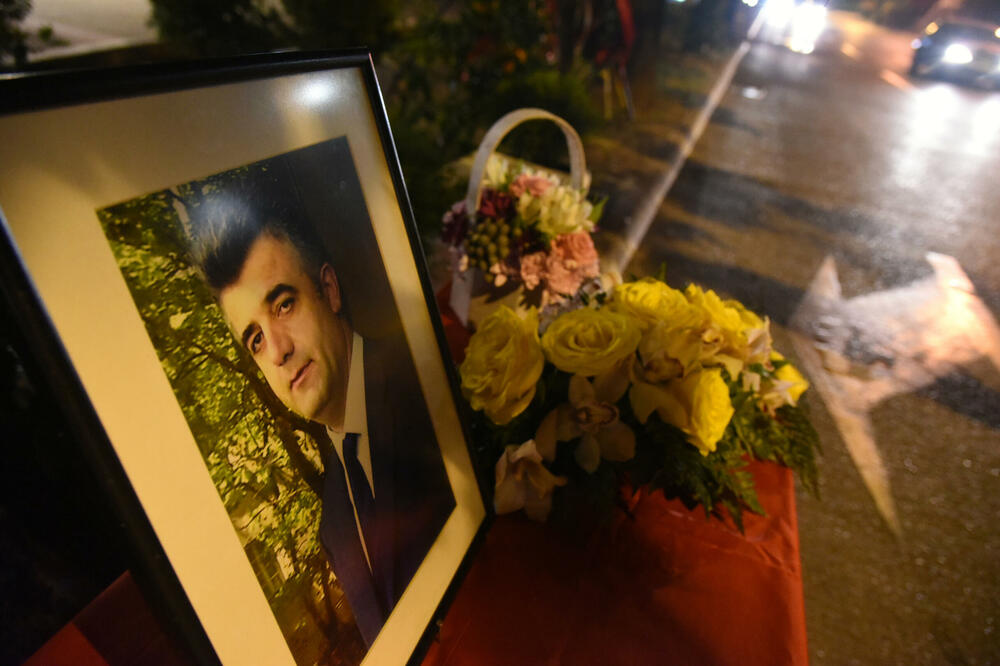 Sa jednog od obilježavanja godišnjice ubistva Jovanovića, Foto: Boris Pejović