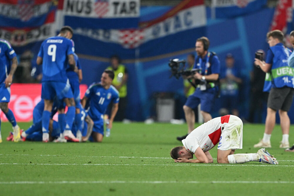 Slavlje Italije i razočaranje Hrvatske, Foto: Reuters