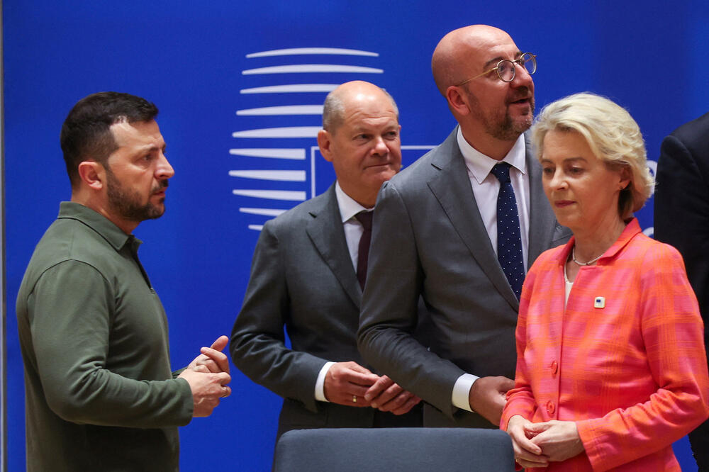 Zelenski, Šolc, Mišel i Fon der Lajen, Foto: Reuters