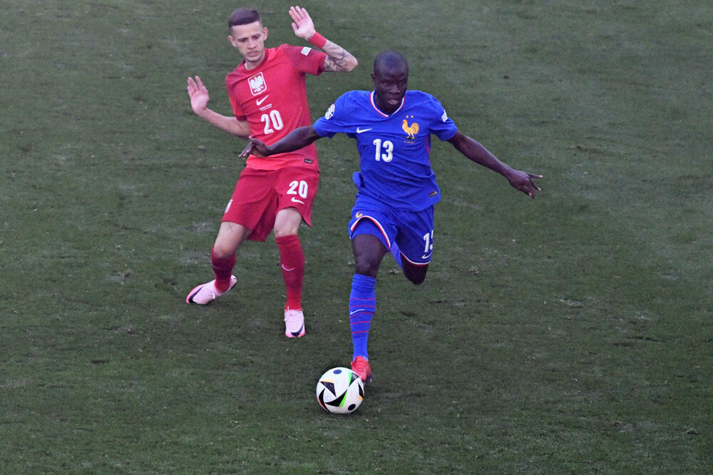 Francuski dnevnik iz sslekciej svoje zemlje samo Kantea uvrstio u sastav, ali među rezervezerve, Foto: REUTERS