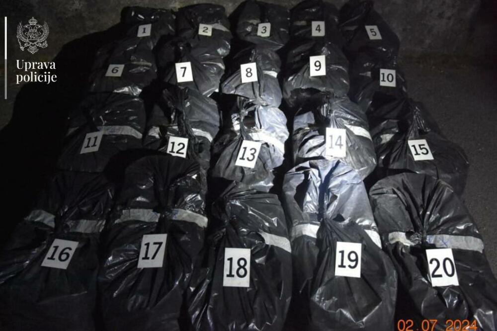 Zaplijenjeni duvan, Foto: Uprava policije