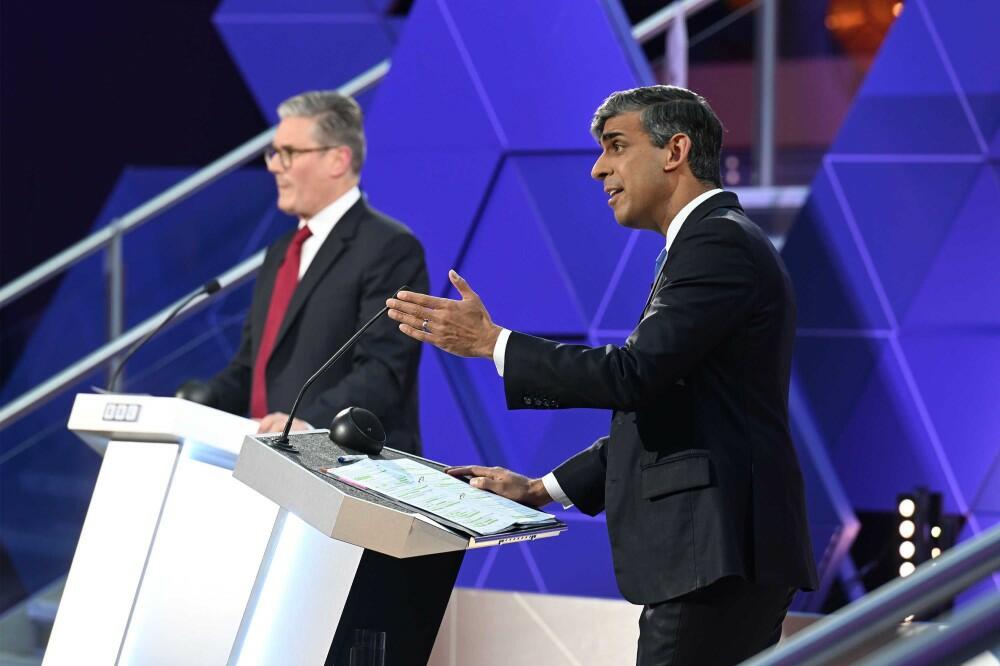 Starmer i Sunak, Foto: BBC/Jeff Overs