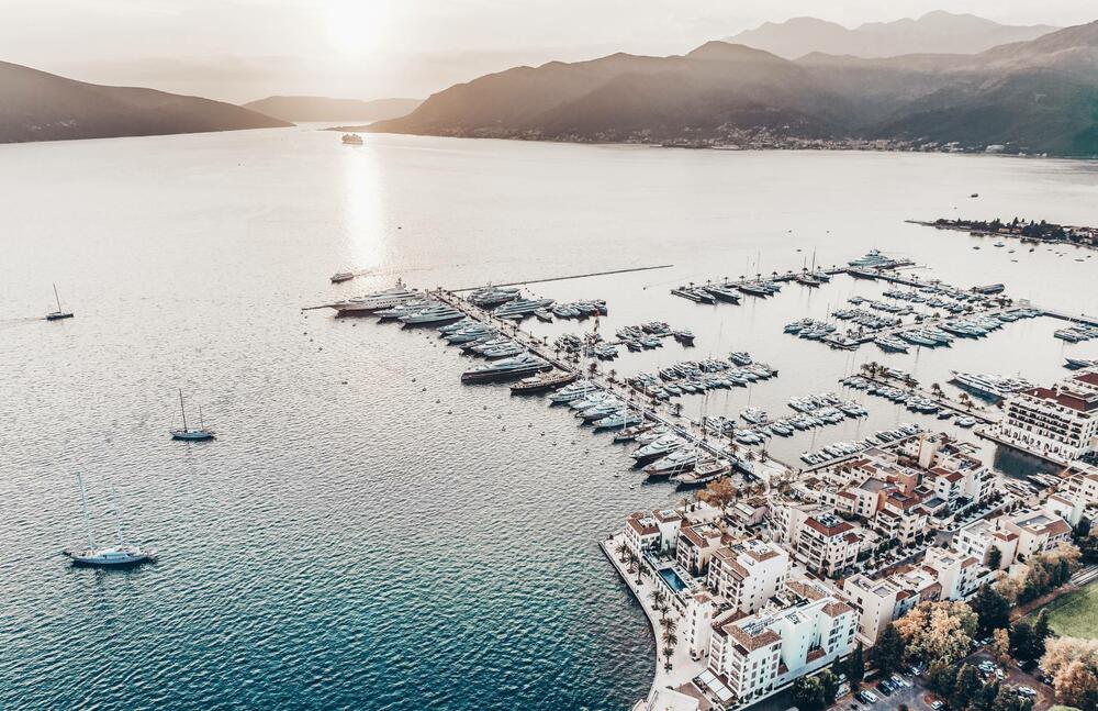 porto montenegro is modern developement with beautiful spots for coffee and food