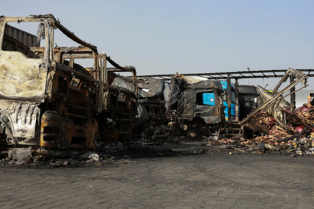 Detalj nakon jednog od ranijih napada na Odesu, Foto: Reuters
