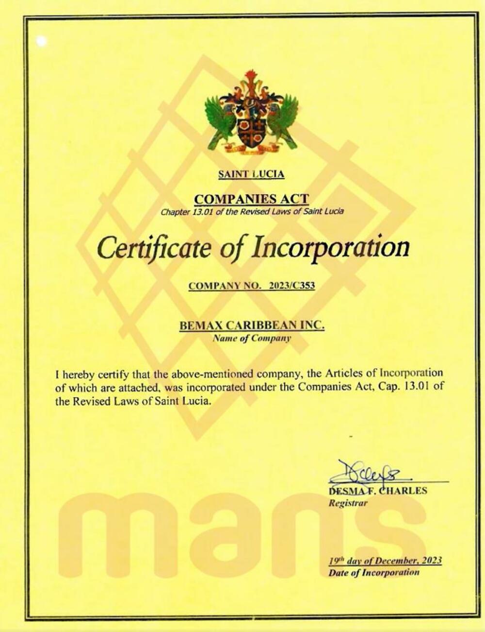 <p>U septembru ove godine Vlada Svete Lucije je objavila program državljanstva kroz investicije. Oni su još u decembru 2023. izabrali kompaniju Bemax Carribian da investira u izgradnju stambenog kompleksa i pronađe kupce zainteresovane da po tom osnovu steknu pravo na državljanstvo Svete Lucije</p>