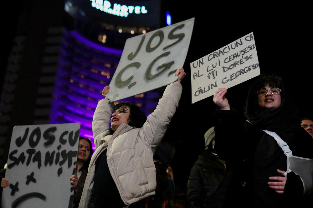 Protesti protiv desničara Đeorđeskua, Foto: Reuters