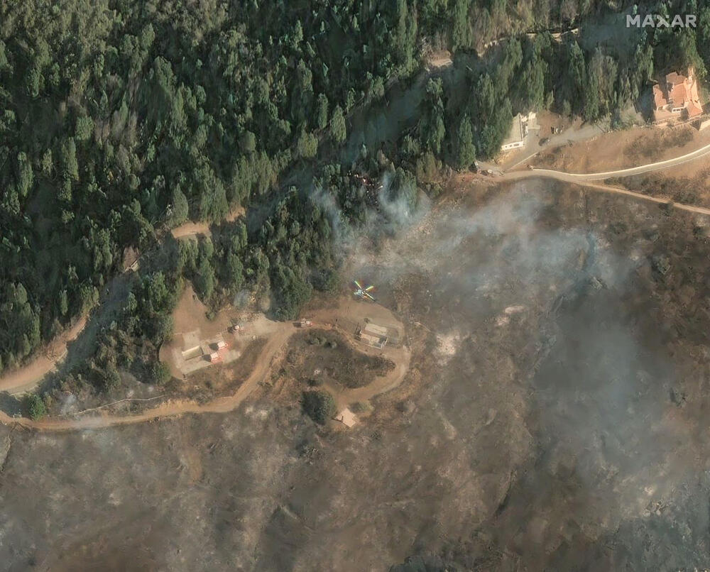 <p>Požar koji je buknuo u ponedjeljak ubrzo se proširio na 15 kvadratnih kilometara do danas usljed jakih vjetrova</p>