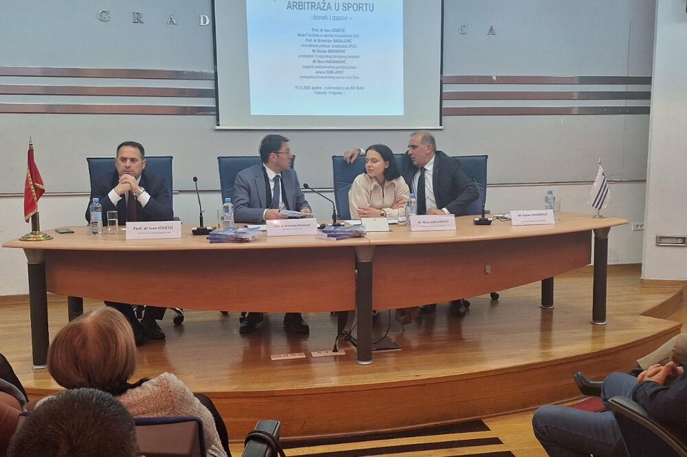 Tribina o Arbitraži u sportu pokazala je da je Crnoj Gori problem loša legislativa, Foto: Slaviša Živaljević