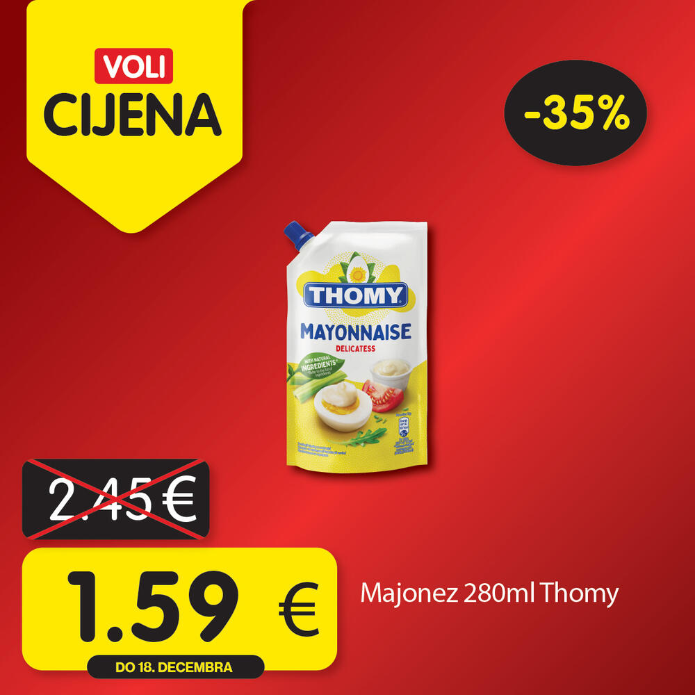 <p>Potražite proizvode sa specijalnom oznakom Voli cijena i uštedite vaš kućni budžet.</p>