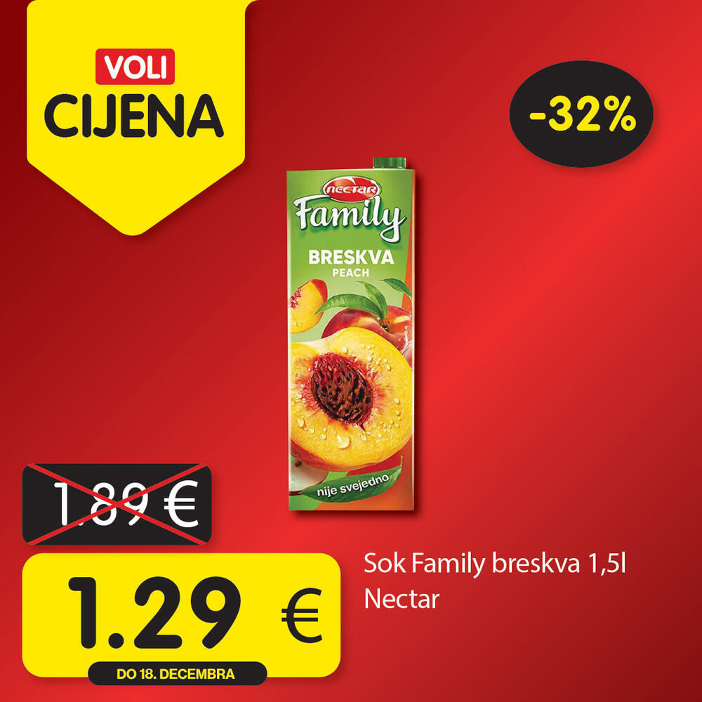 <p>Potražite proizvode sa specijalnom oznakom Voli cijena i uštedite vaš kućni budžet.</p>