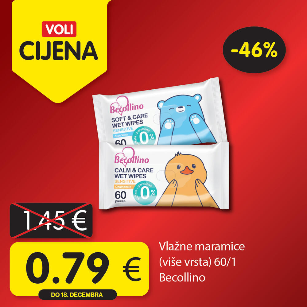 <p>Potražite proizvode sa specijalnom oznakom Voli cijena i uštedite vaš kućni budžet.</p>